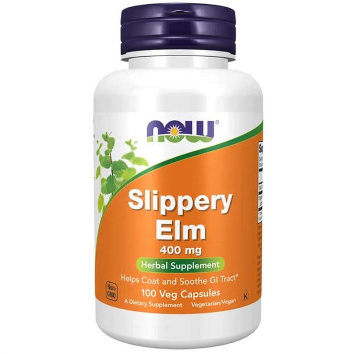 Now Slippery Elm 400 mg 100 Kapsler