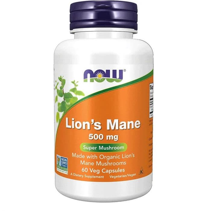 Now Lion's Mane 500 mg 60 Kapsler