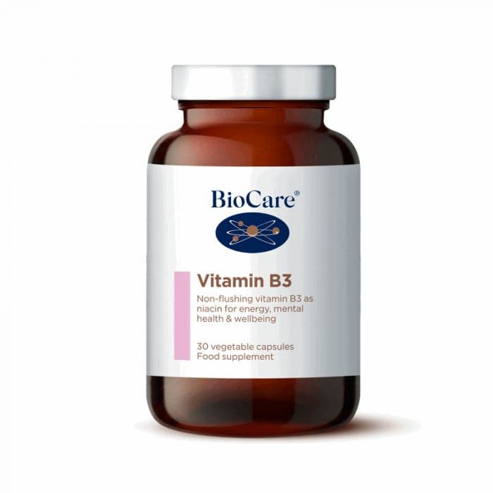 Biocare Vitamin B3 (Nikotinamid) 100mg 30 Kapsler