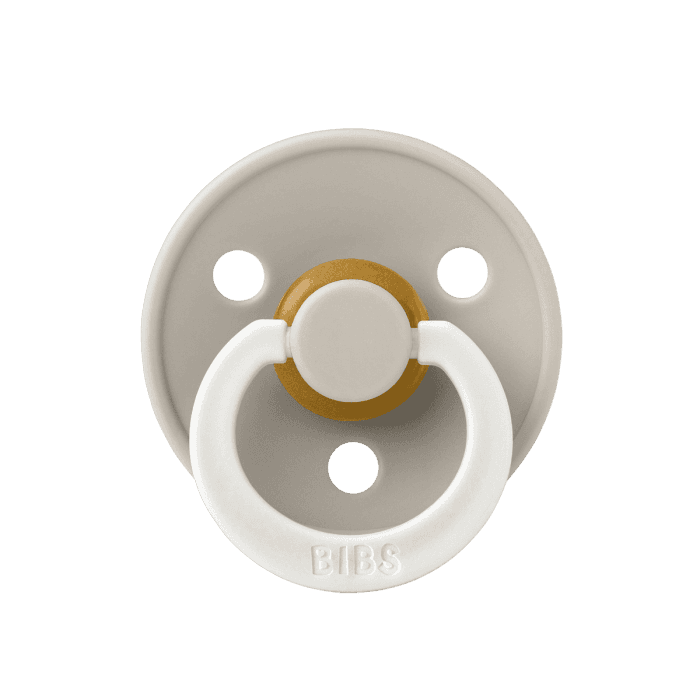 BIBS smokk colour lateks Size 1 Sand GLOW 1 stk