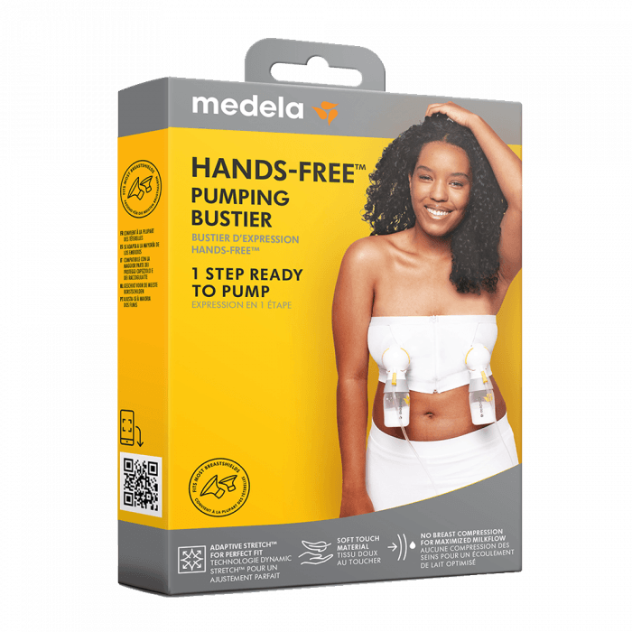 Medela Hands-free™ Pumpe-Bustier hvit small