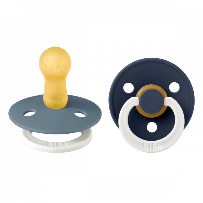 BIBS smokk Colour lateks Size 2 Petrol GLOW/Deep Space GLOW 2 stk