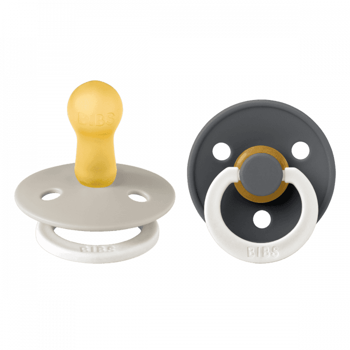 BIBS smokk Colour lateks Size 2 Sand GLOW/Iron GLOW 2 stk