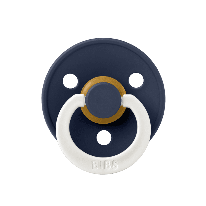 BIBS smokk colour lateks Size 2 Deep Space GLOW 1 stk