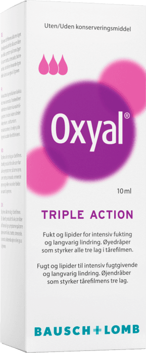 Oxyal Triple Action øyedråper 10 ml