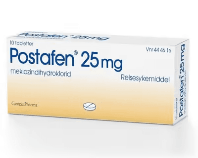Postafen 25 mg tabletter 10 stk