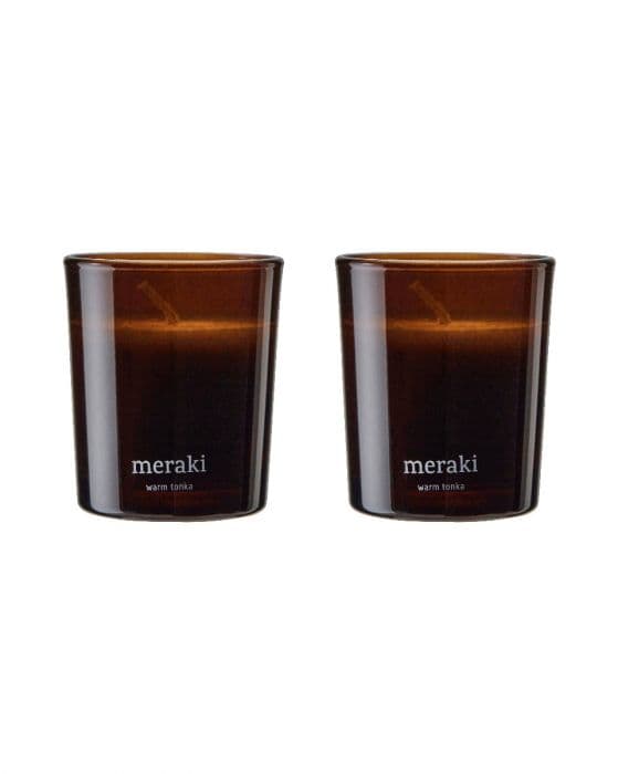 Meraki Duftlys Warm Tonka 60 gram 2 stk
