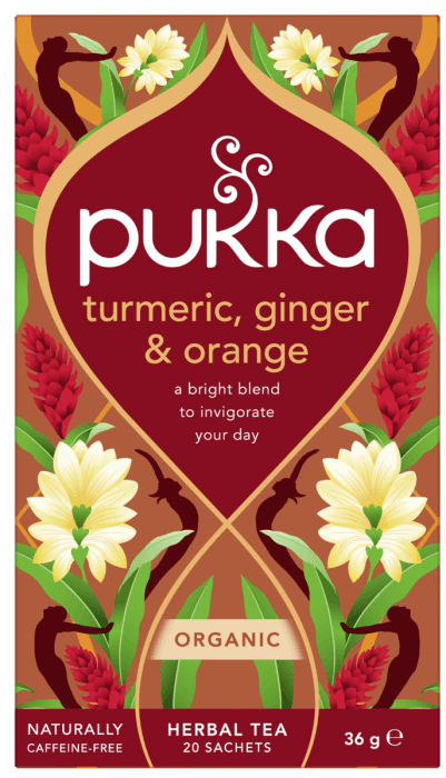 Pukka Turmeric ginger & orange te 20 stk