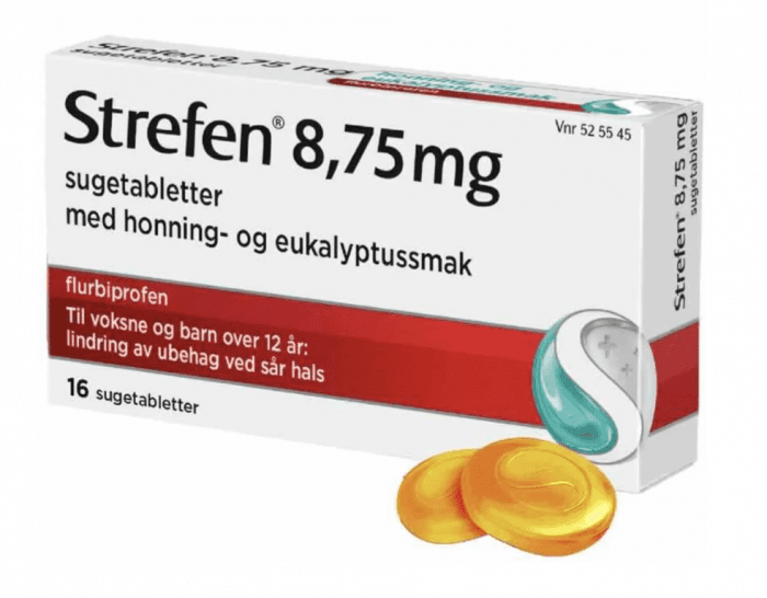 Strefen 8,75 mg sugetabletter honning og eukalyptus 16 stk