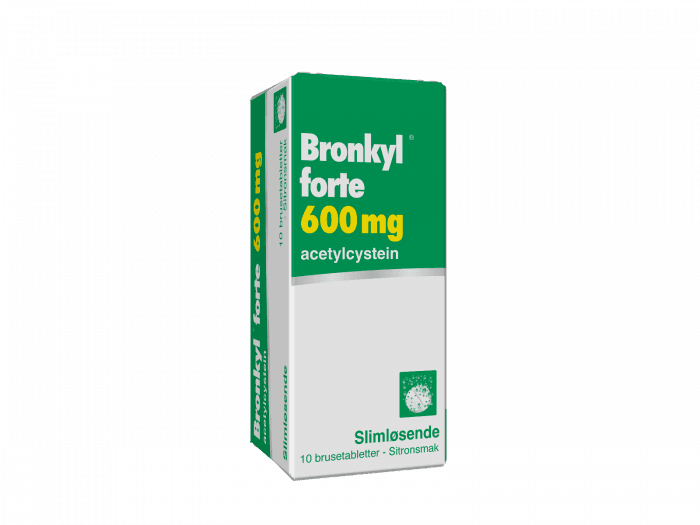Bronkyl forte 600 mg brusetabletter 10 stk