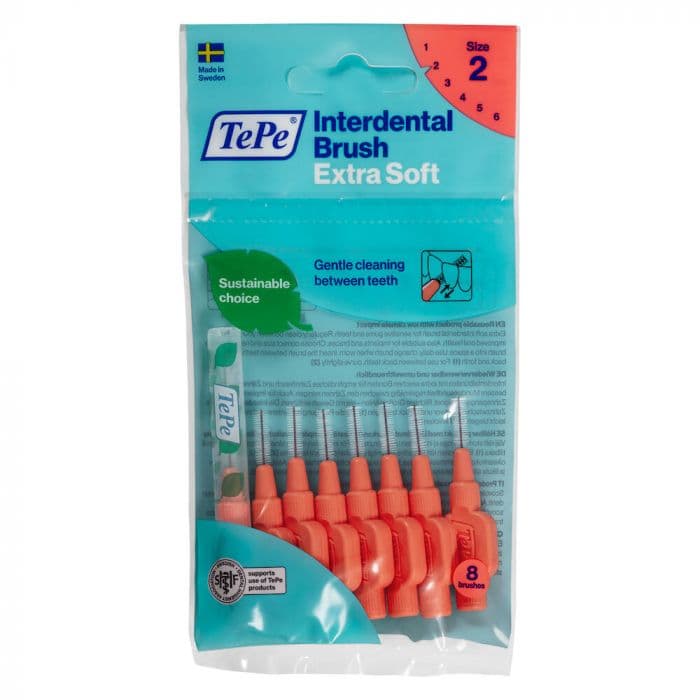 TePe Mellomromsbørste Extra Soft 0,5mm Rød 8 stk