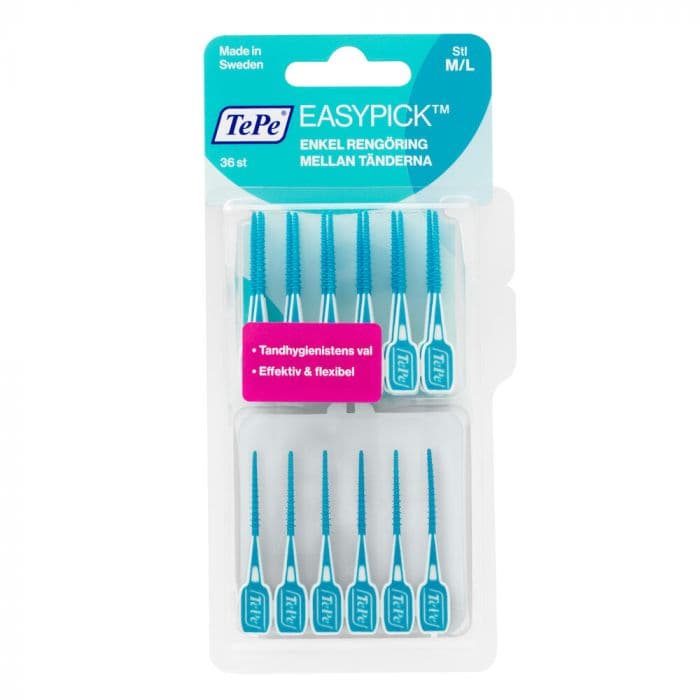 TePe EasyPick tannpirker str M/L blå 36 stk