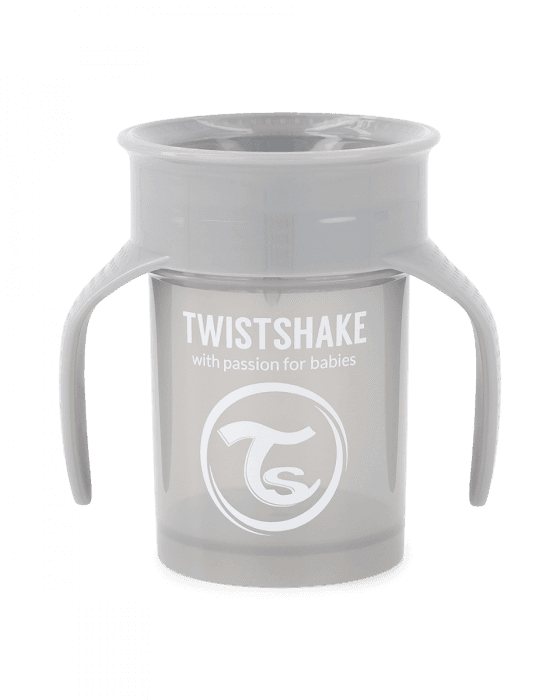 Twistshake 360 Cup 6+ mnd grå 230 ml