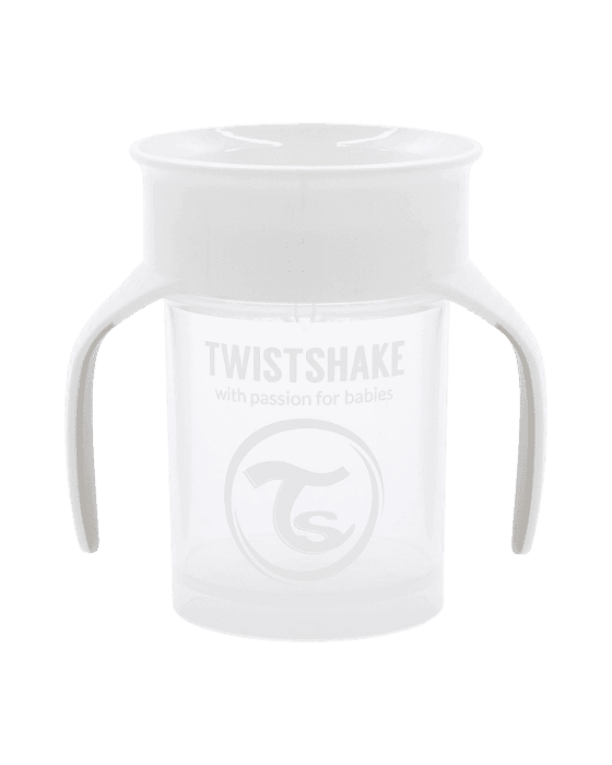 Twistshake 360 Cup 6+ mnd hvit 230 ml
