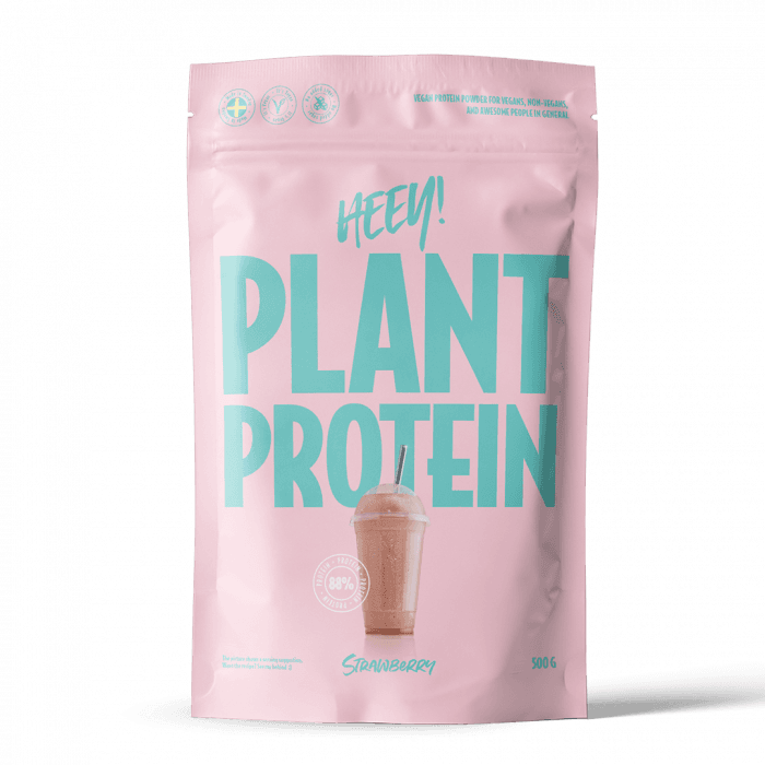 Heey! Vegansk Protein Jordbær 500 g