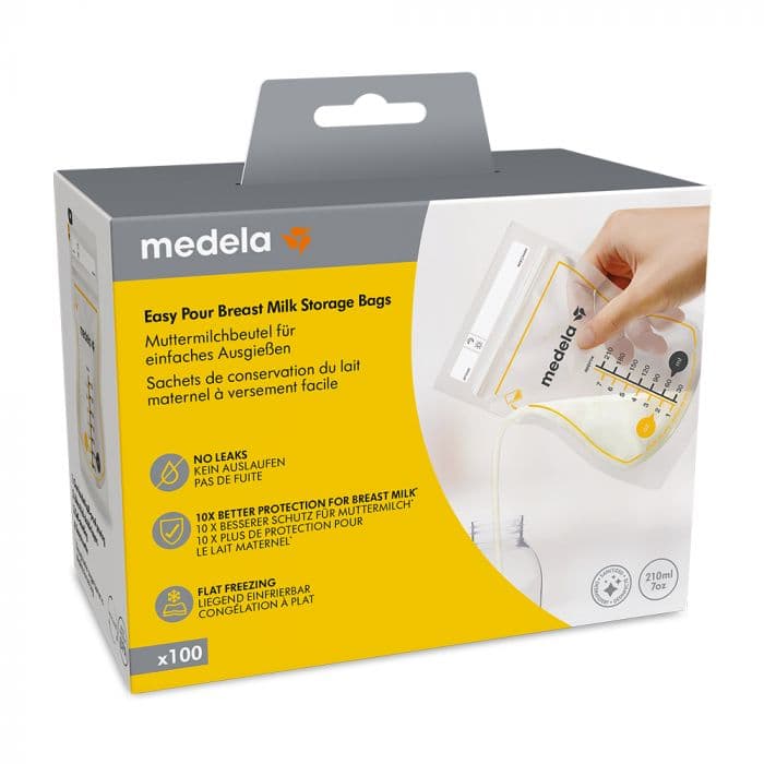 Medela Easy Pour oppbevaringsposer for brystmelk 100 stk