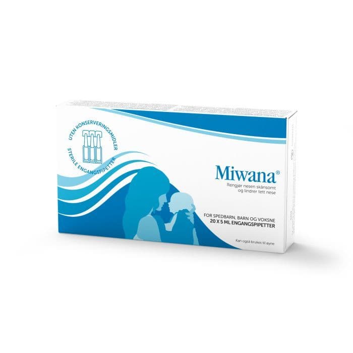 Miwana nesedråper engangspipetter 20x5 ml