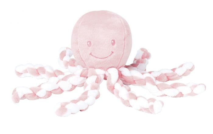 Nattou Lapidou kosedyr blekksprut rosa 1 stk