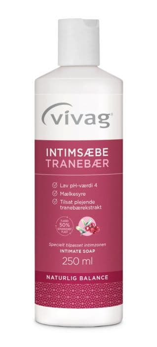 Vivag intimsåpe tranebær 250 ml