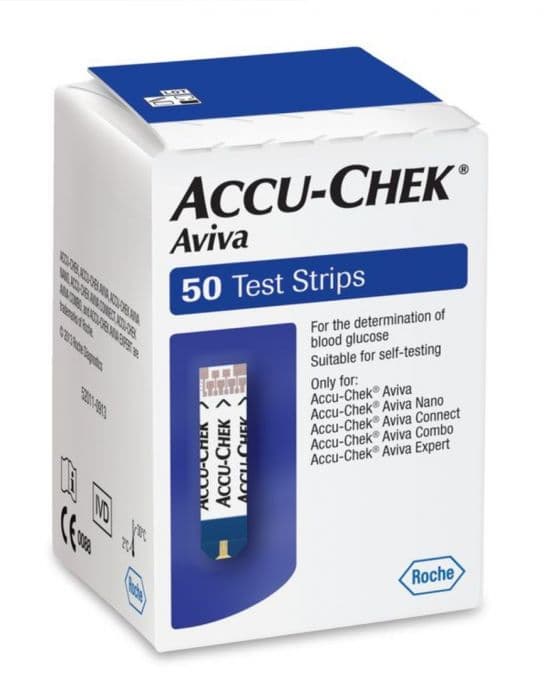 Aviva Glucose blodsukkerstrimler 50stk