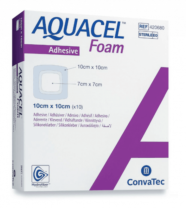 Aquacel Foam Adhesive skumbandasje 10x10 cm