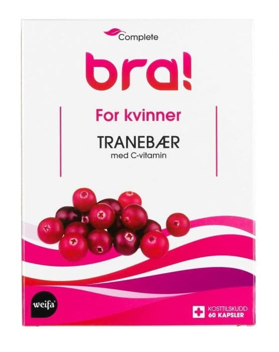 Tranebær C-vitamin kapsler 60stk