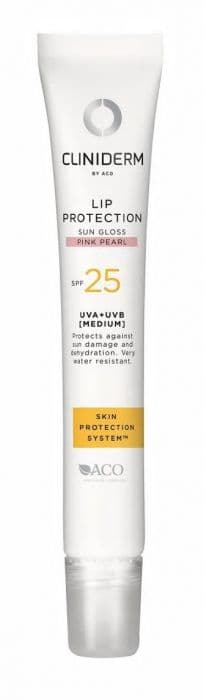 Cliniderm Lip Protection Sun Gloss Pink Pearl SPF25 12ml