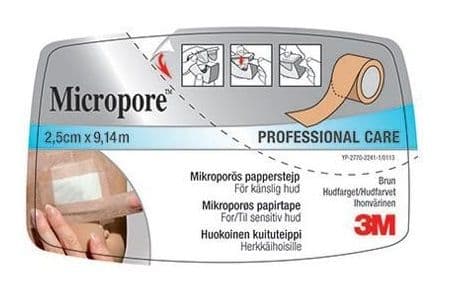 Micropore Brun Tape 2,5cm x 9,14m