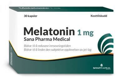 Melatonin 1 mg kapsler 30 stk