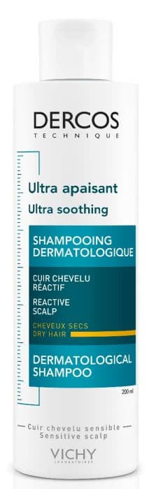 Vichy Dercos Technique Ultra Soothing Sjampo til tørt hår 200ml