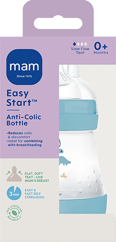 MAM Easy Start Anti-Colic tåteflaske blå 160 ml 1 stk