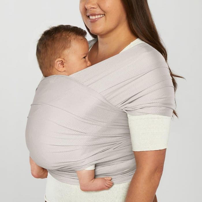 Ergobaby Aura Wrap Mesh bæresjal lys grå
