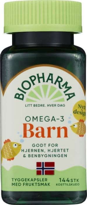 Biopharma Trippel Omega-3 Barn 144stk