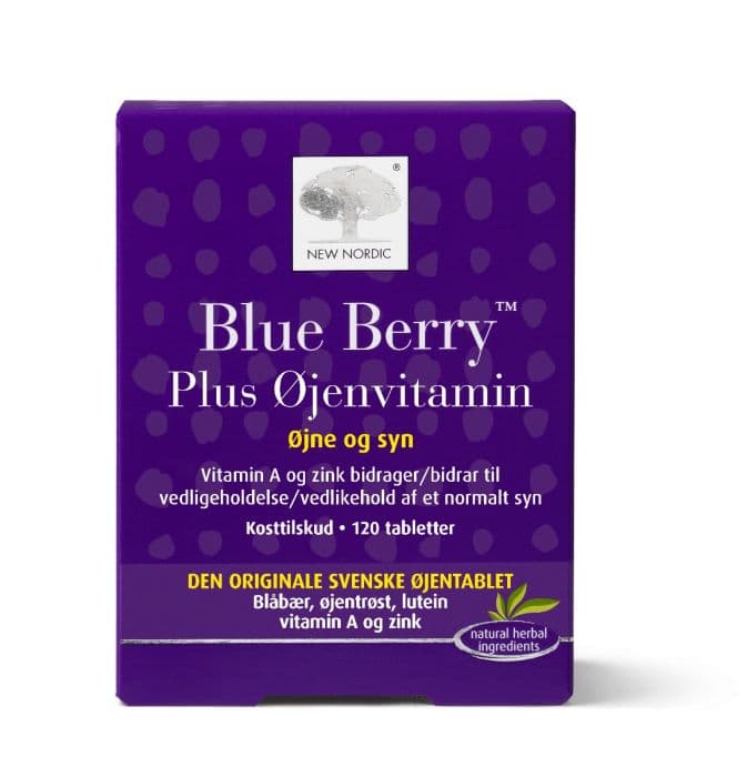 New Nordic Blue Berry plus Øyevitamin 120 stk