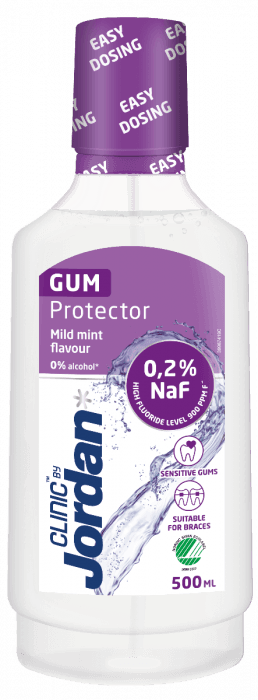 Jordan Clinic Gum Protector Fluorskyll mintsmak 500 ml
