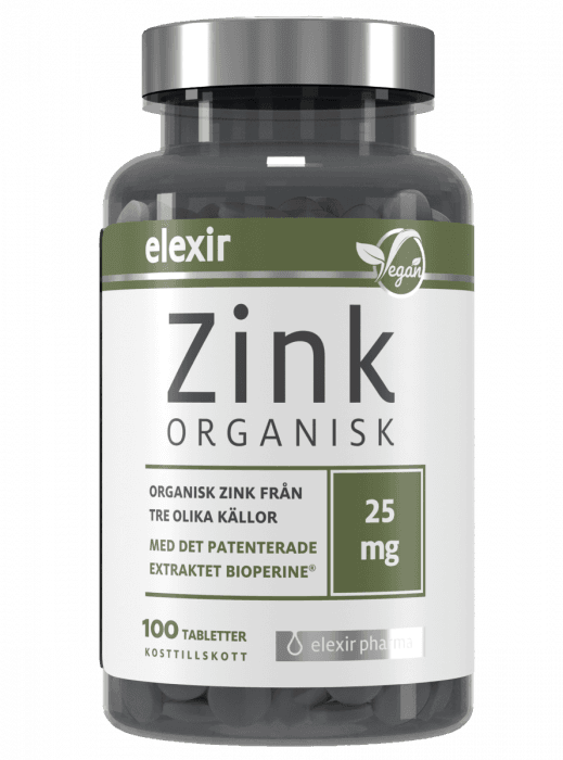 Elexir Pharma Organisk Sink 25 mg tabletter 100 stk