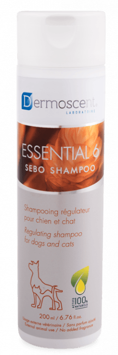 Dermoscent Essential 6 Sebo sjampo for hund og katt 200 ml