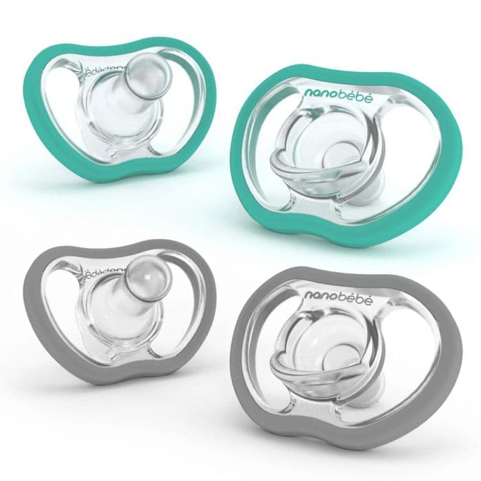 Nanobébé Active Flexy Narresmokk 4mnd+ Turkis og Grå 4 stk