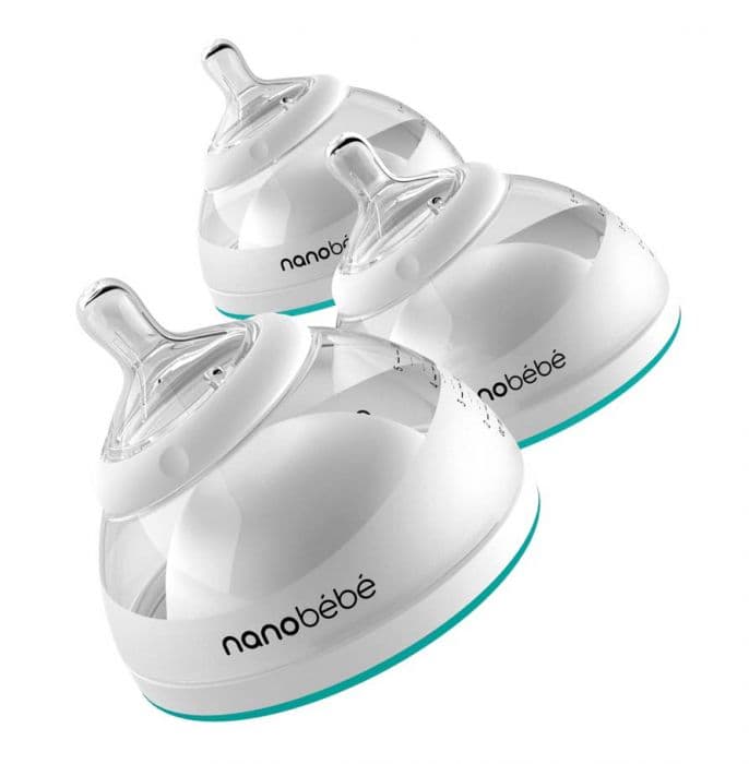 Nanobébé tåteflaske 0 mnd+ turkis 150 ml 3 pk
