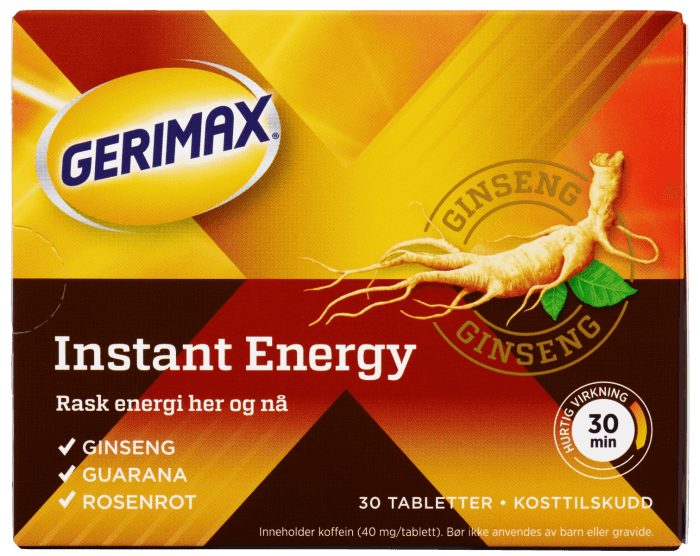 Gerimax Instant Energy tabletter 30 stk