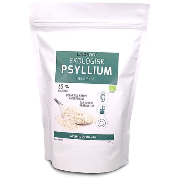 Lindroos økologisk psyllium hele skall 400g