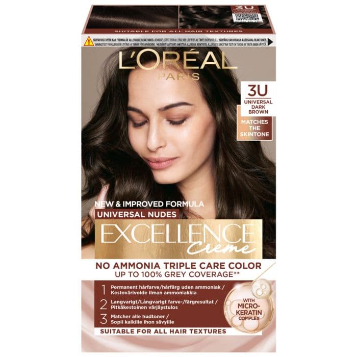 L'Oréal Paris Excellence Universal Nudes 3U Universal Dark Brown 192ml