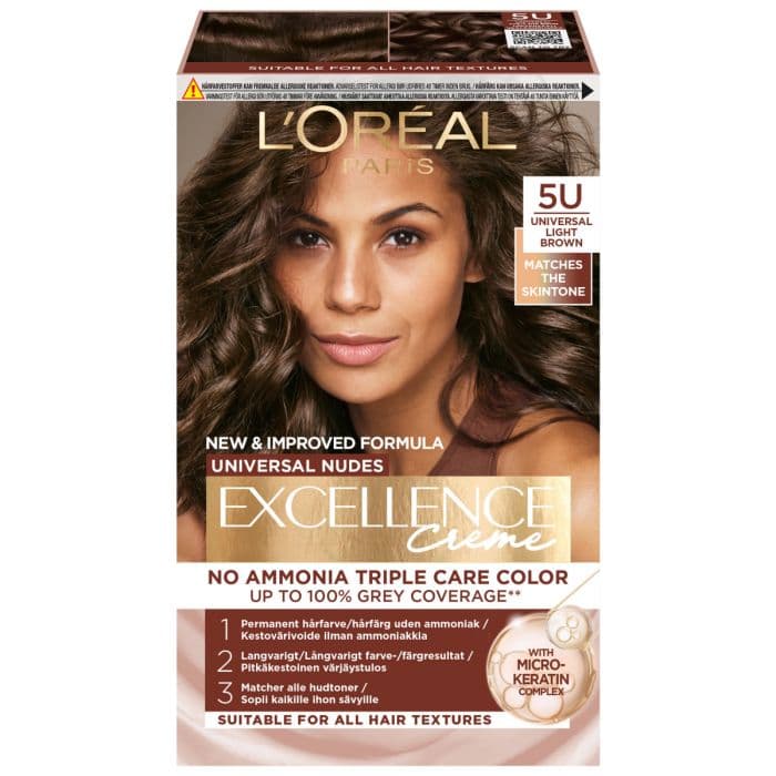 L'Oréal Paris Excellence Universal Nudes 5U Universal Light Brown 192ml