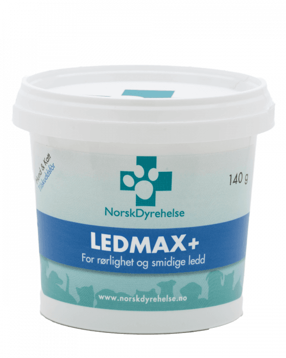 Norsk Dyrehelse LEDMAX+ pulver hund og katt 140 g