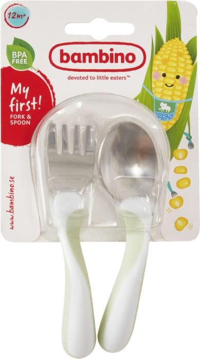 Bambino My First Spoon And Fork bestikksett mint 1 sett