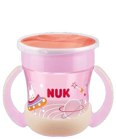 NUK Evolution Mini Magic Cup Glow in Dark rosa 6+m