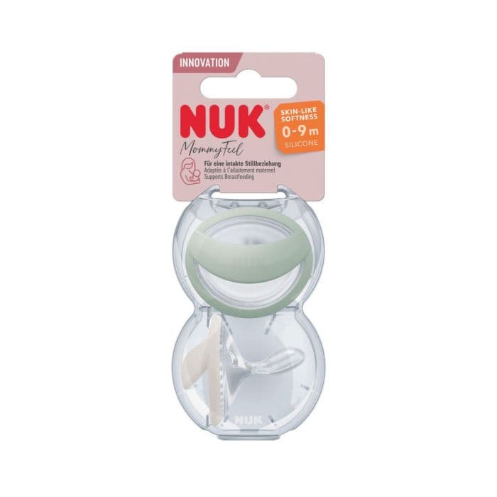 NUK Mommyfeel smokk silikon Grønn 0-9 mnd 2 stk