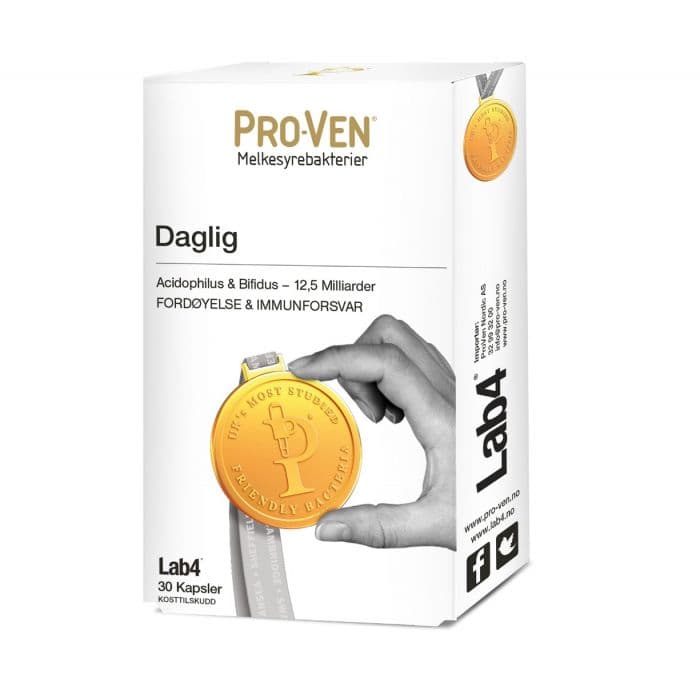 Pro-Ven Daglig Lab4 melkesyrebakterier kapsler 30 stk