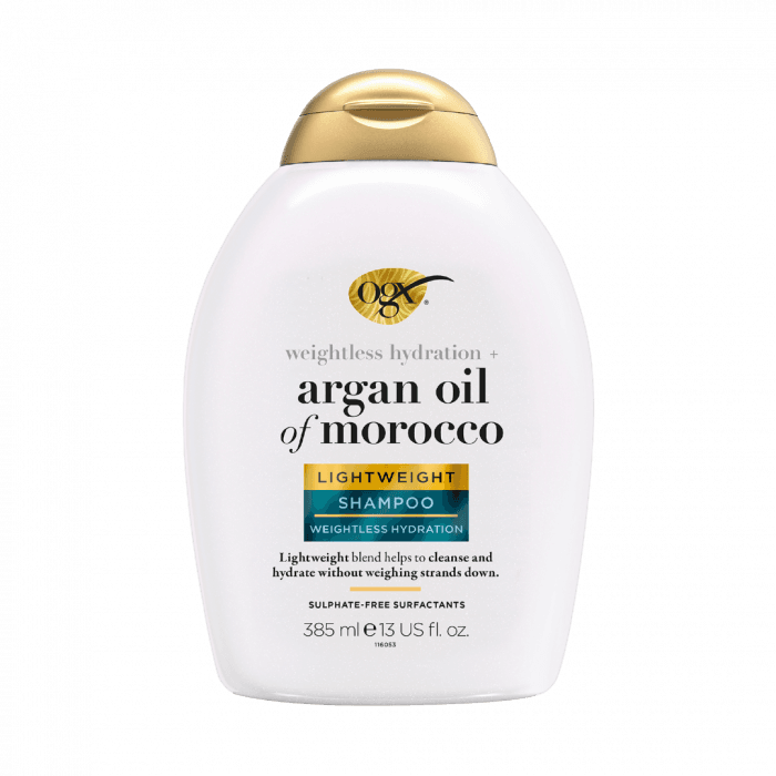 OGX Moroccan Argan Oil Lightweight Shampoo 385 ml
