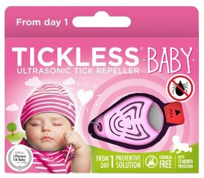 Tickless Baby elektronisk flåttjager rosa 1 stk